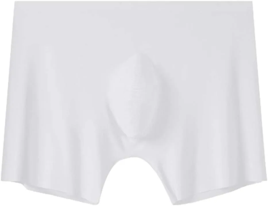 Men's Casual Sports Style Ice Silk Underwear Solid Color Breathable Comfortable Boxer Brief