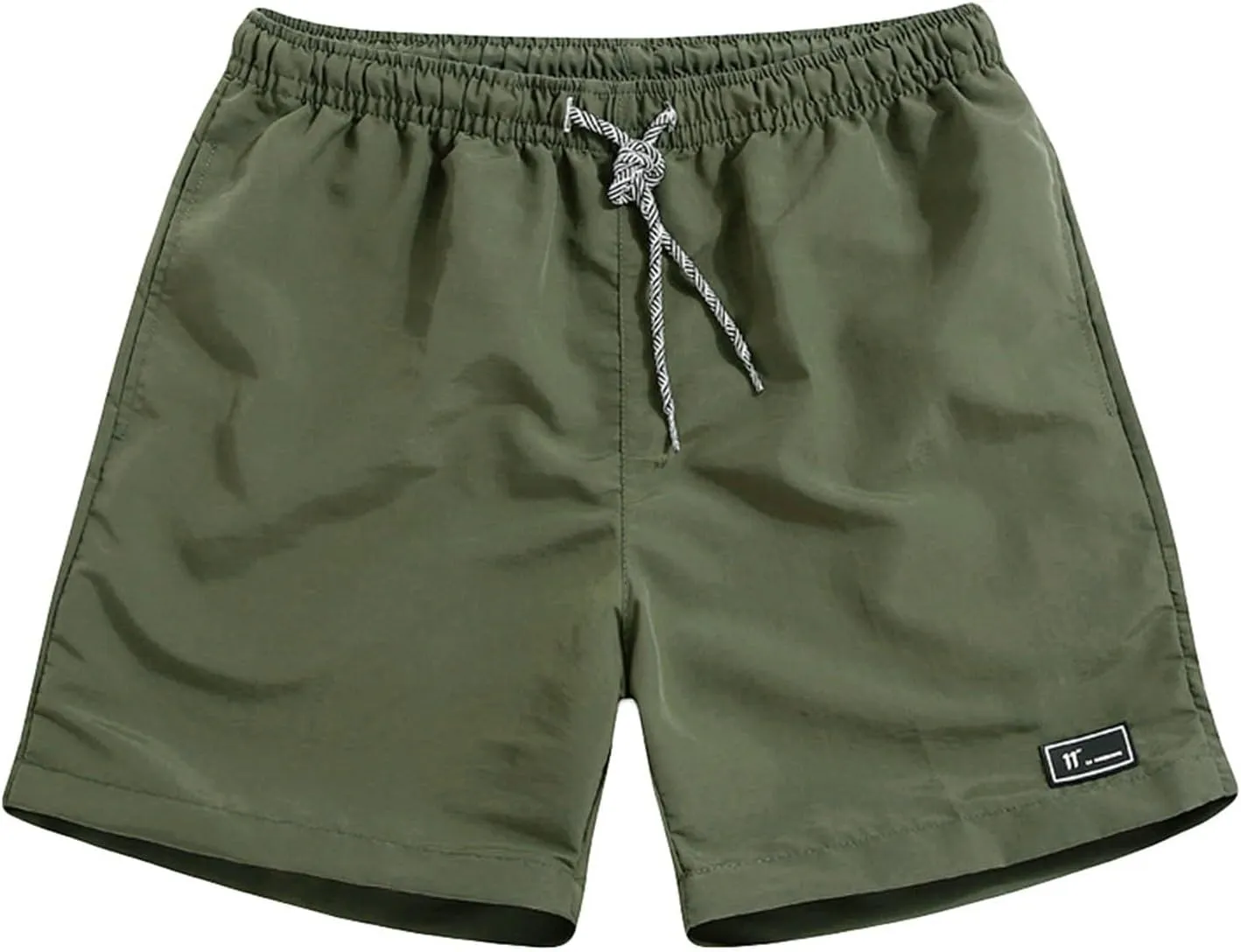 Mens Compression Shorts Thin Lightweight Quick Dry Beach SweatShorts Elastic Waist Drawstring Lounge Shorts Plus Size