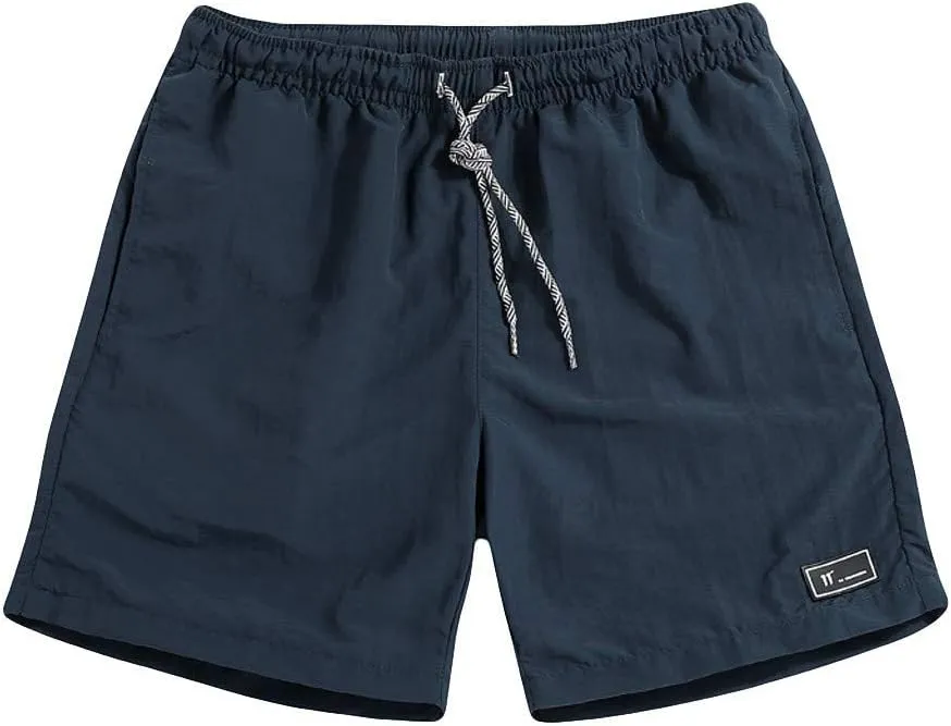 Mens Compression Shorts Thin Lightweight Quick Dry Beach SweatShorts Elastic Waist Drawstring Lounge Shorts Plus Size