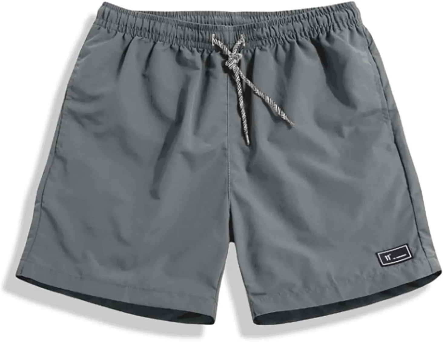 Mens Compression Shorts Thin Lightweight Quick Dry Beach SweatShorts Elastic Waist Drawstring Lounge Shorts Plus Size