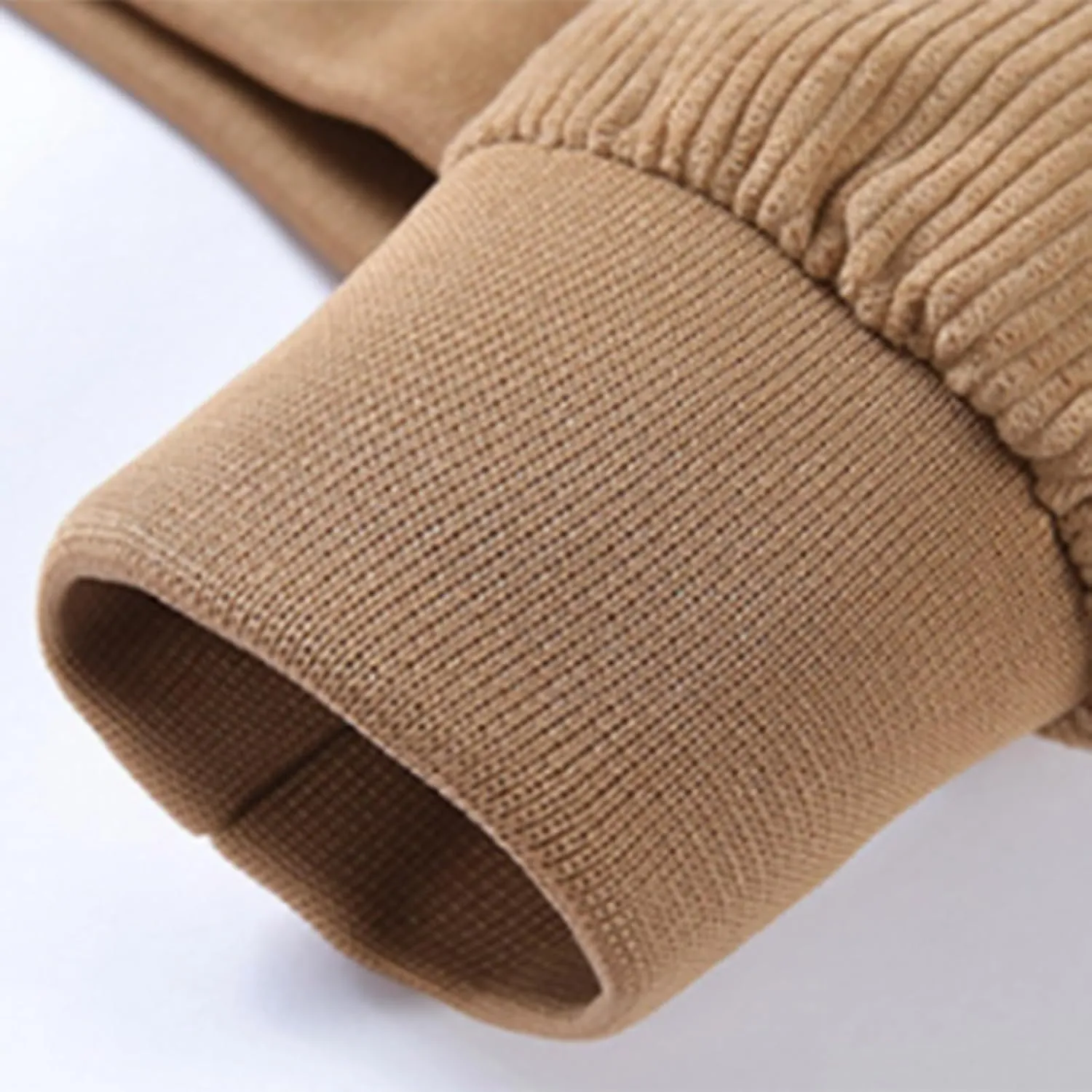 Men's Corduroy Jacket Windbreaker Heavyweight Coat Casual Stylish Full Zip Up Ribbed Work Bomber Jackets with Pockets