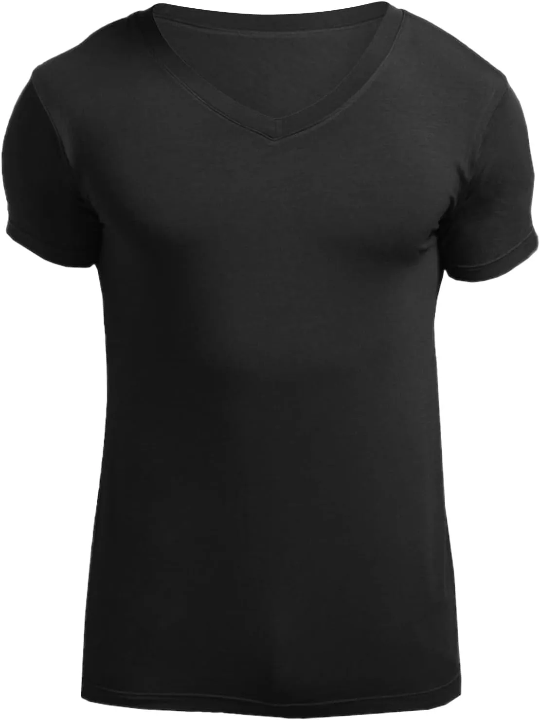 Mens Ice Silk Short Sleeve T Shirt Ultrathin Tight Translucent Summer Fashion Shaping Top Home Wear Underlay N