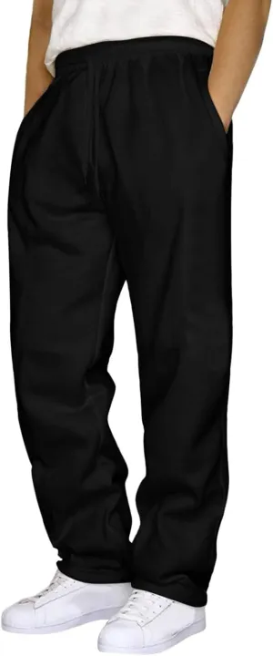 Men's Jogging Pants Casual Solid Color Jogger Loungewear Sweatpant Stretch Waistband Combat Cargo Pant
