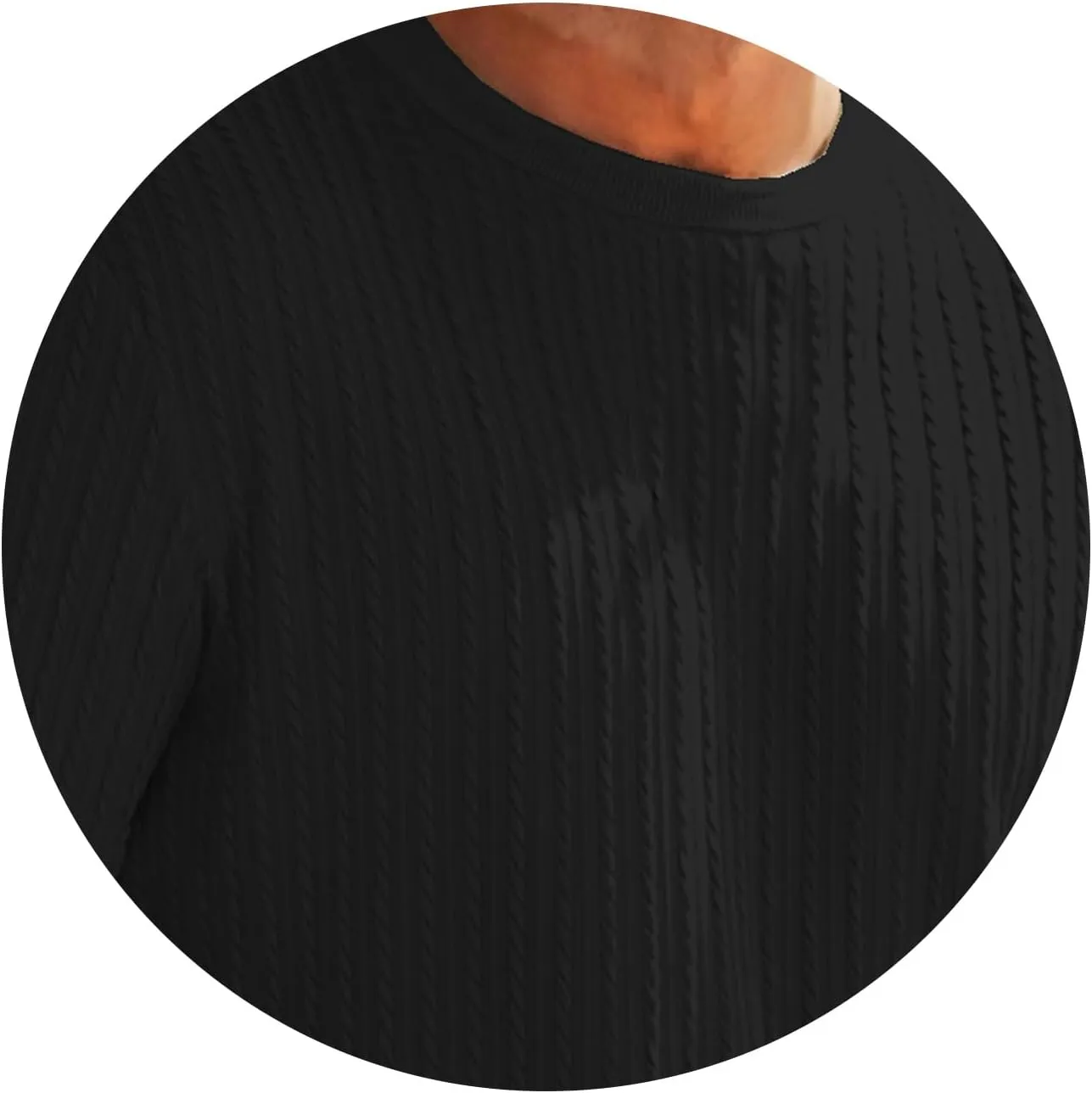 Mens Knit Striped T Shirts Short Sleeve Crewneck Stretch Ribbed Textured Shirts Casual Summer Athletic Solid Tee Tops