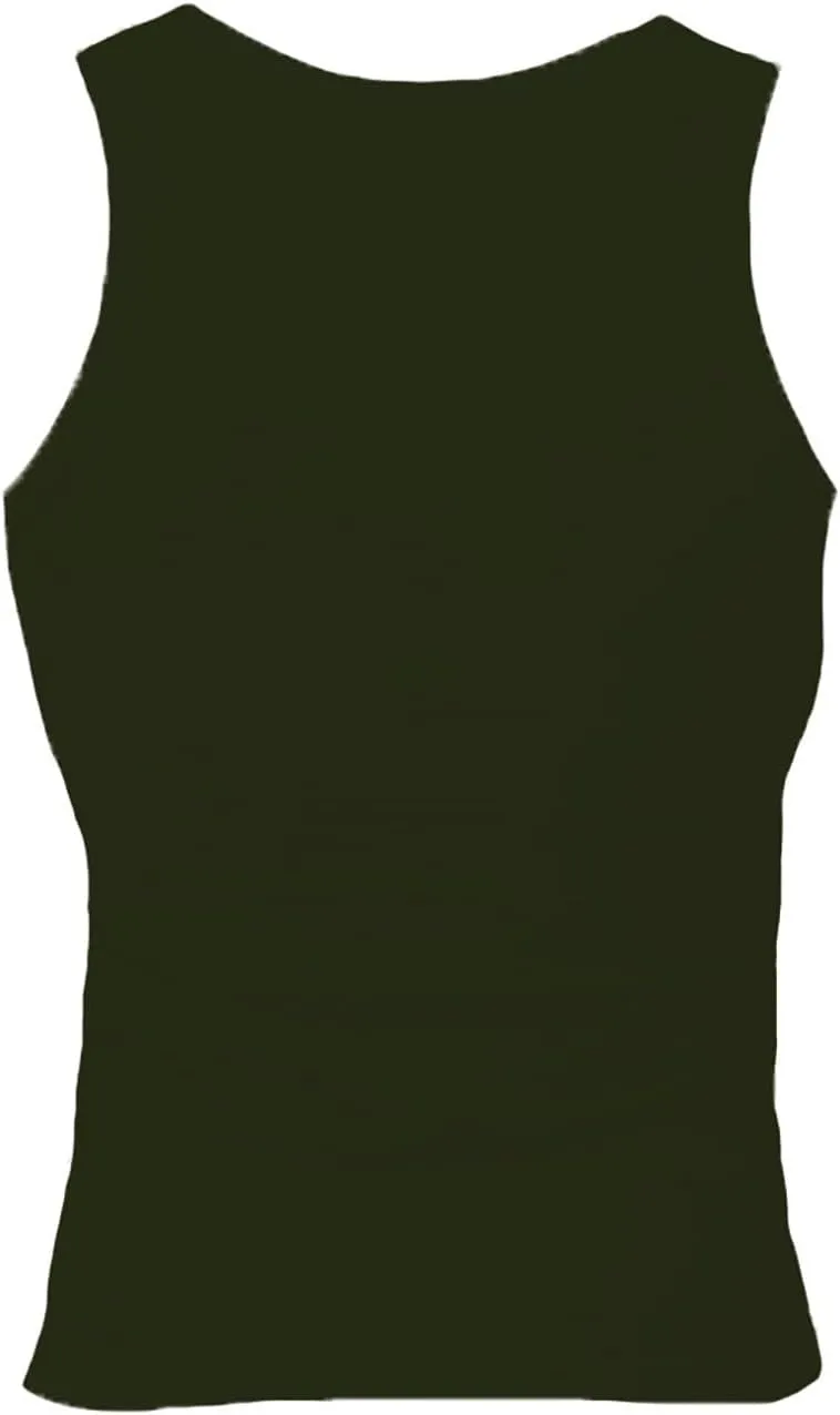 Men's Lightweight Cotton Tank Undershirts Hooded Tank Top Breathable Sleeveless Vest Fashion Casual Vest