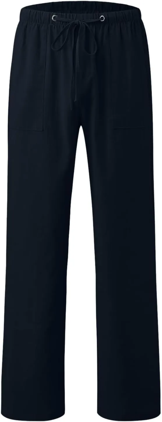 Men's Lightweight Jogging Pant Cargo Chino Work Joggers Baggy Sports Casual Sweatpants Stretch Long Pants