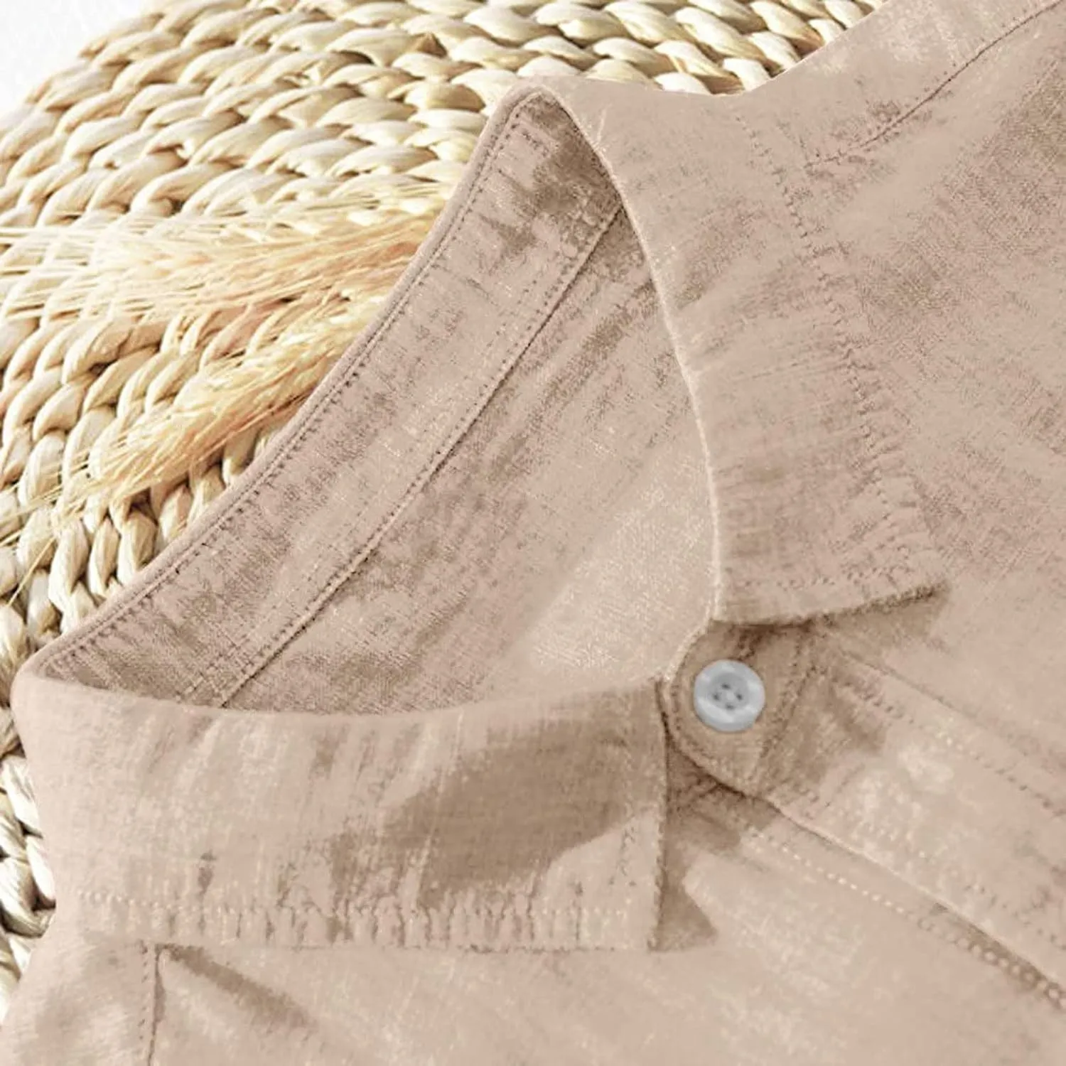Mens Long Sleeve Graphic T Shirts Baggy Solid Cotton Linen Long Sleeve Button Pocket Plus Size T Shirts