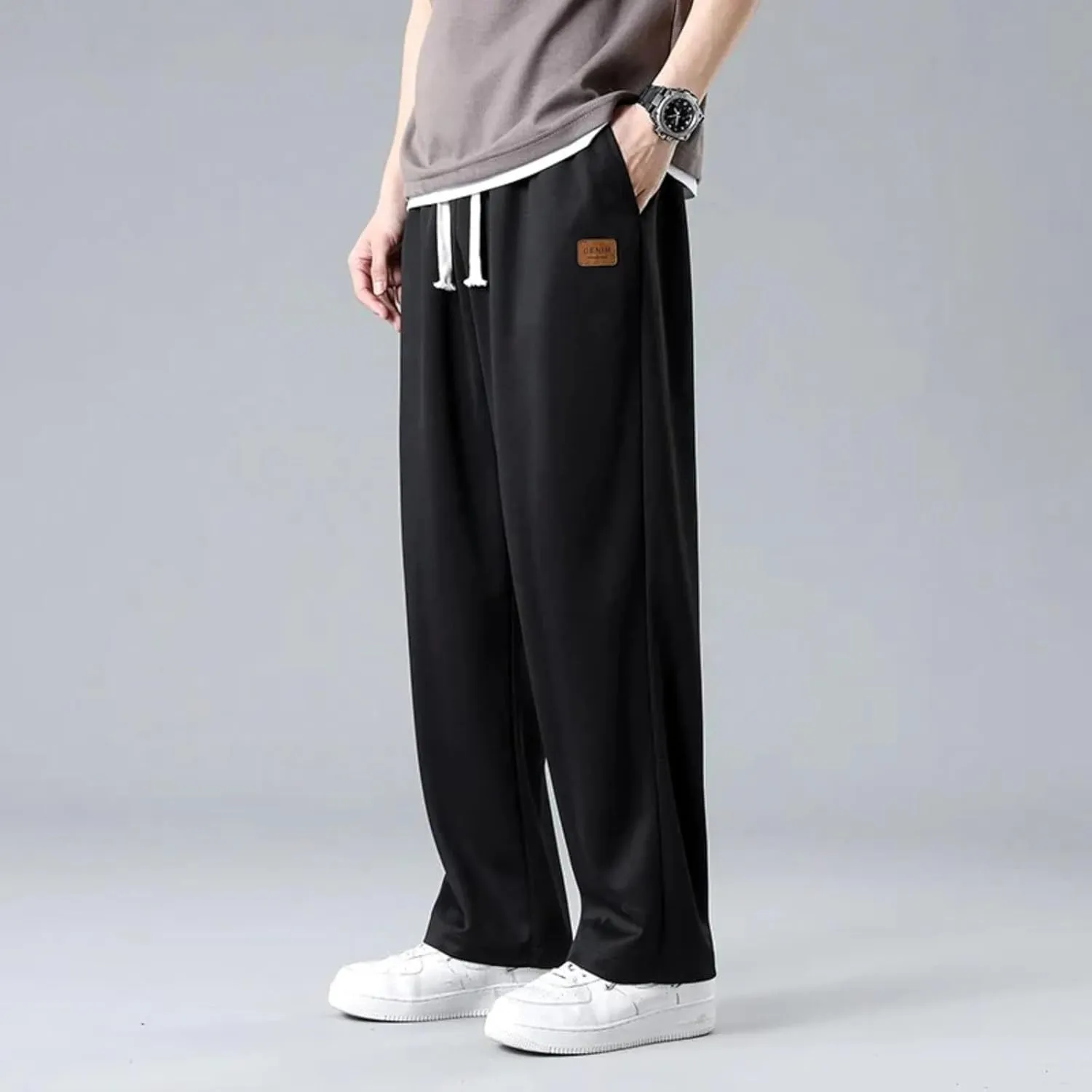Men's Pant Casual Soft Comfortable Joggers Athletic Sweatpant Loose Elasticated Adjustable Waist Cargo Pant