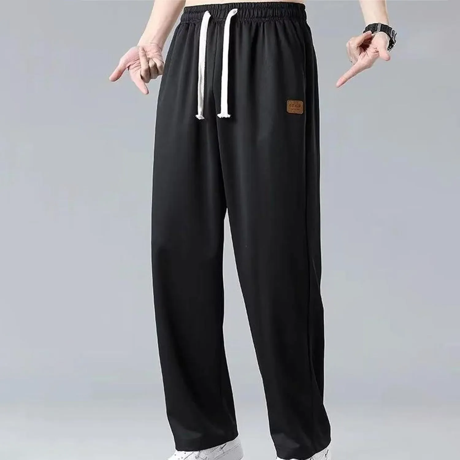 Men's Pant Casual Soft Comfortable Joggers Athletic Sweatpant Loose Elasticated Adjustable Waist Cargo Pant
