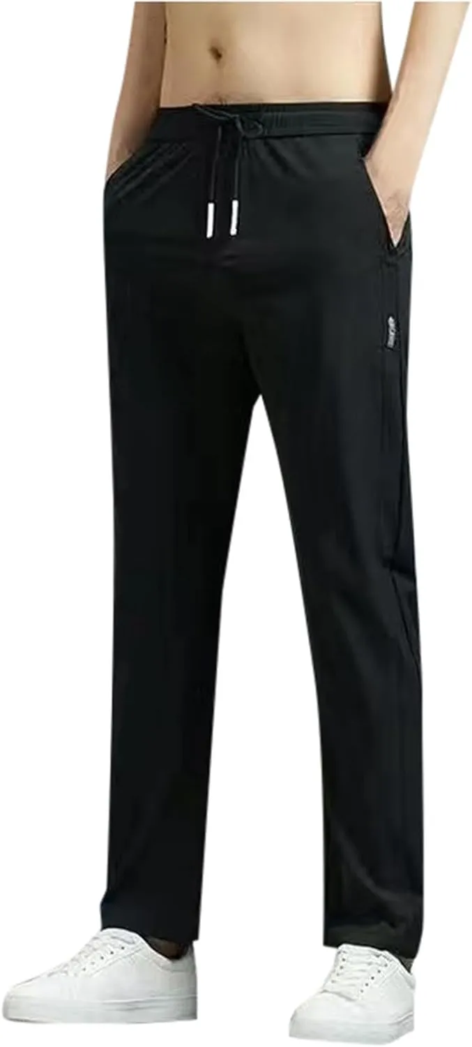 Men's Pants Casual Fashion Jogger Athletic Sweatpants with Pocket Stretch Waistband Cargo Work Pant