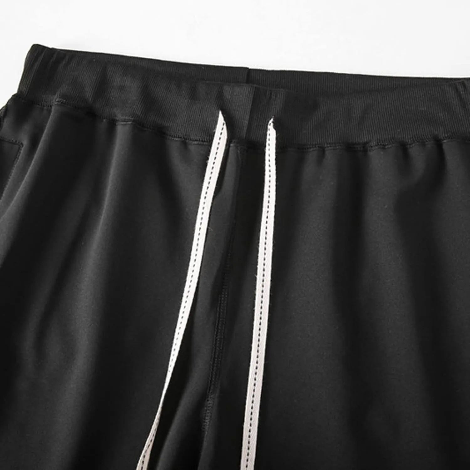 Men's Quick Dry Shorts Elastic Waist Casual Sweat Shorts Drawstring Joggers Walk Shorts Sports Running Straight Shorts