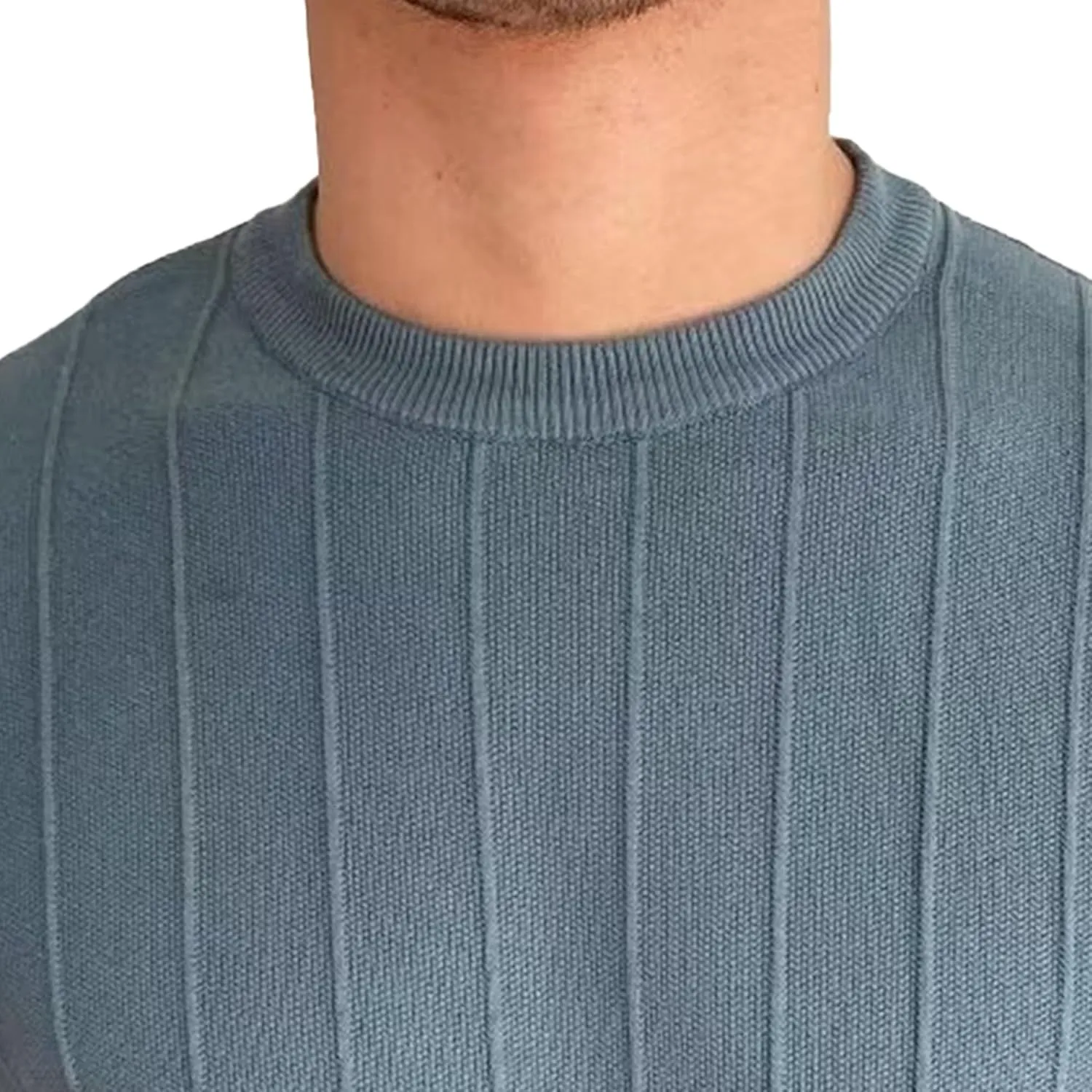 Men's Ribbed Knit T-Shirts Workout Athletic Short Sleeve Crewneck Tees Summer Casual Pullover Tops for Men