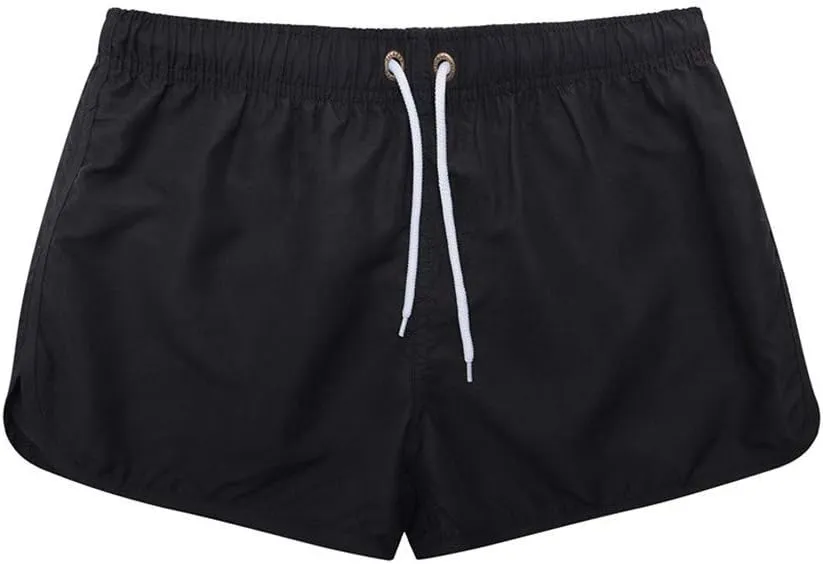 Men's Running Athletic Shorts Workout Gym Quick Dry Lightweight Shorts Casual Drawstring Elastic Summer Beach Shorts
