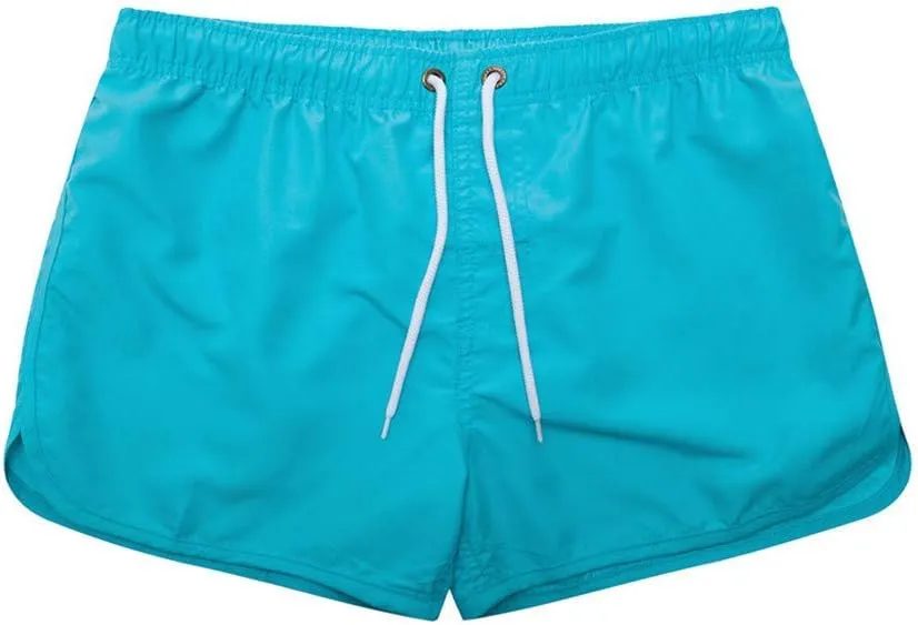 Men's Running Athletic Shorts Workout Gym Quick Dry Lightweight Shorts Casual Drawstring Elastic Summer Beach Shorts