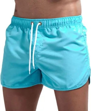 Men's Running Athletic Shorts Workout Gym Quick Dry Lightweight Shorts Casual Drawstring Elastic Summer Beach Shorts