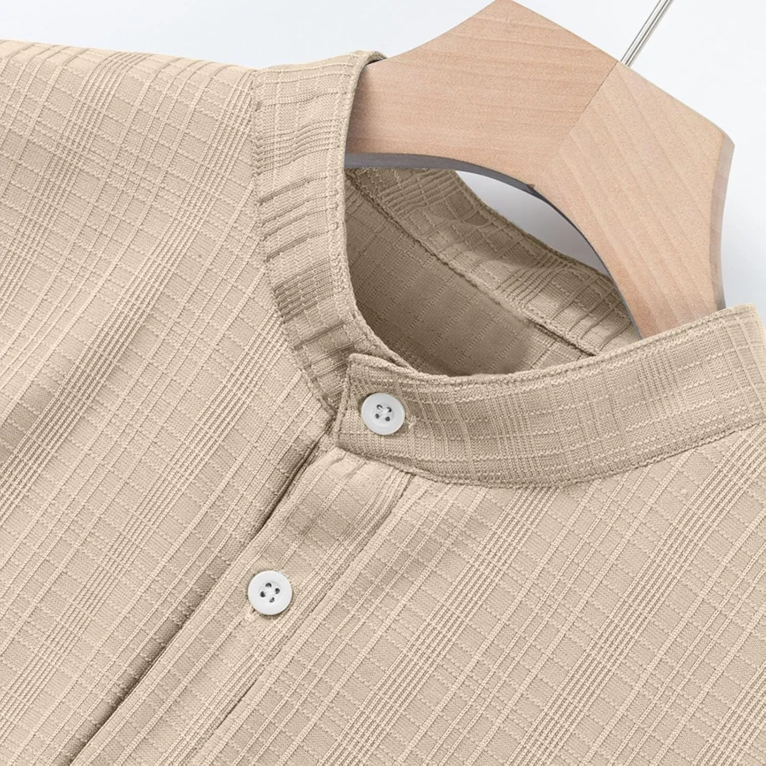 Men's T Shirts Henley Short Sleeve Cotton Linen Casual Summer Beach Shirts Men Hawaiian Vacation T-Shirts Lightweight