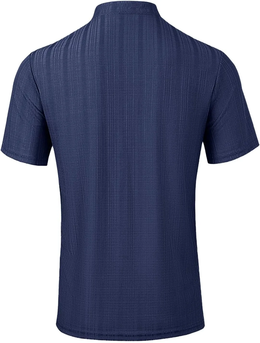 Men's T Shirts Henley Short Sleeve Cotton Linen Casual Summer Beach Shirts Men Hawaiian Vacation T-Shirts Lightweight