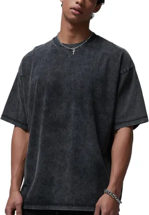 Mens T-Shirts Womens Oversized T Shirts Basic Cotton Vintage Plain Tees Short Sleeve Summer Tops Workout
