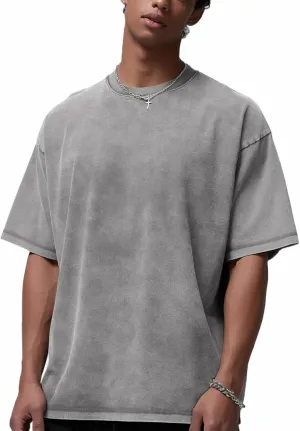 Mens T-Shirts Womens Oversized T Shirts Basic Cotton Vintage Plain Tees Short Sleeve Summer Tops Workout