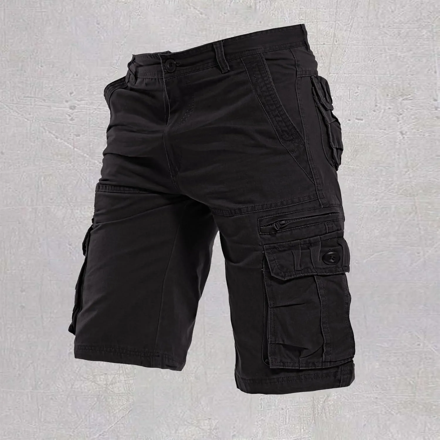 Mens Tactical Cargo Shorts Military Training Shorts Army Green Lightweight Outdoor Hiking Casual Work Shorts Pocket