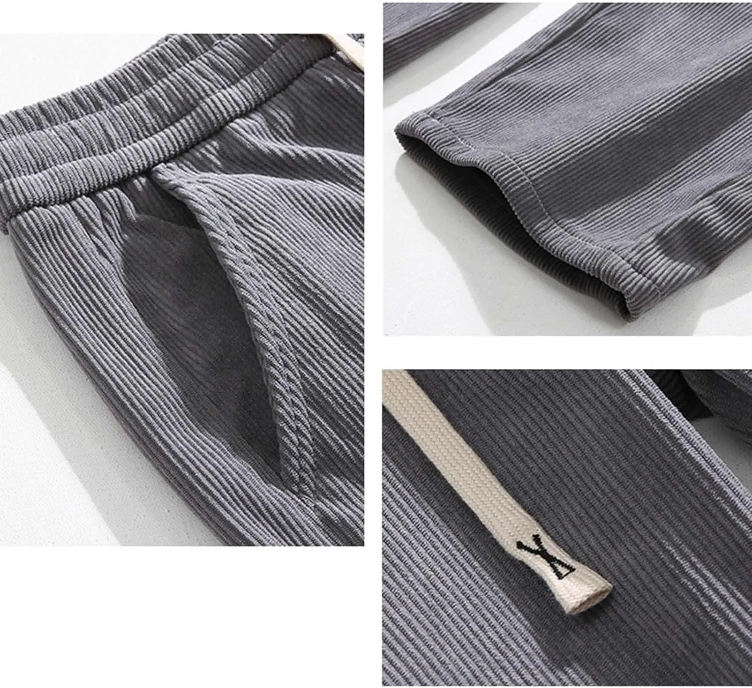 Men's Tracksuit Pant Casual Vintage Joggers Outdoor Sweatpants Zip Pockets Stretch Waist Cargo Combat Pant
