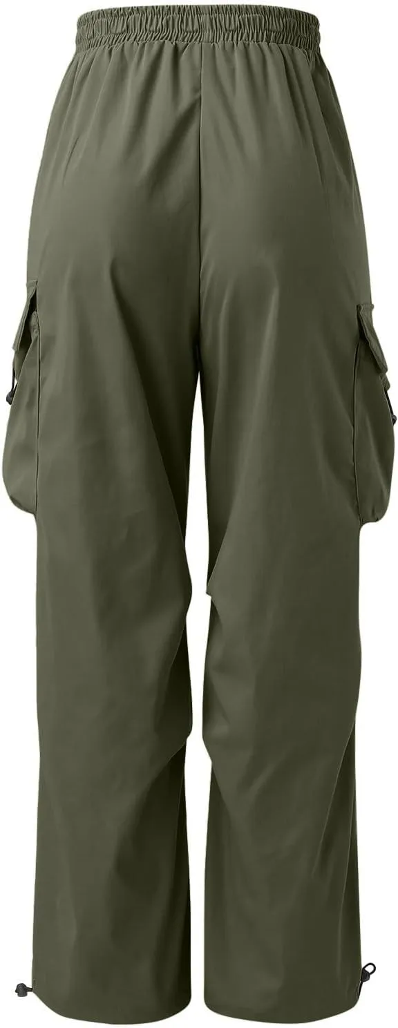 Men's Tracksuit Pant Casual Vintage Joggers Outdoor Sweatpants Zip Pockets Stretch Waist Cargo Combat Pant