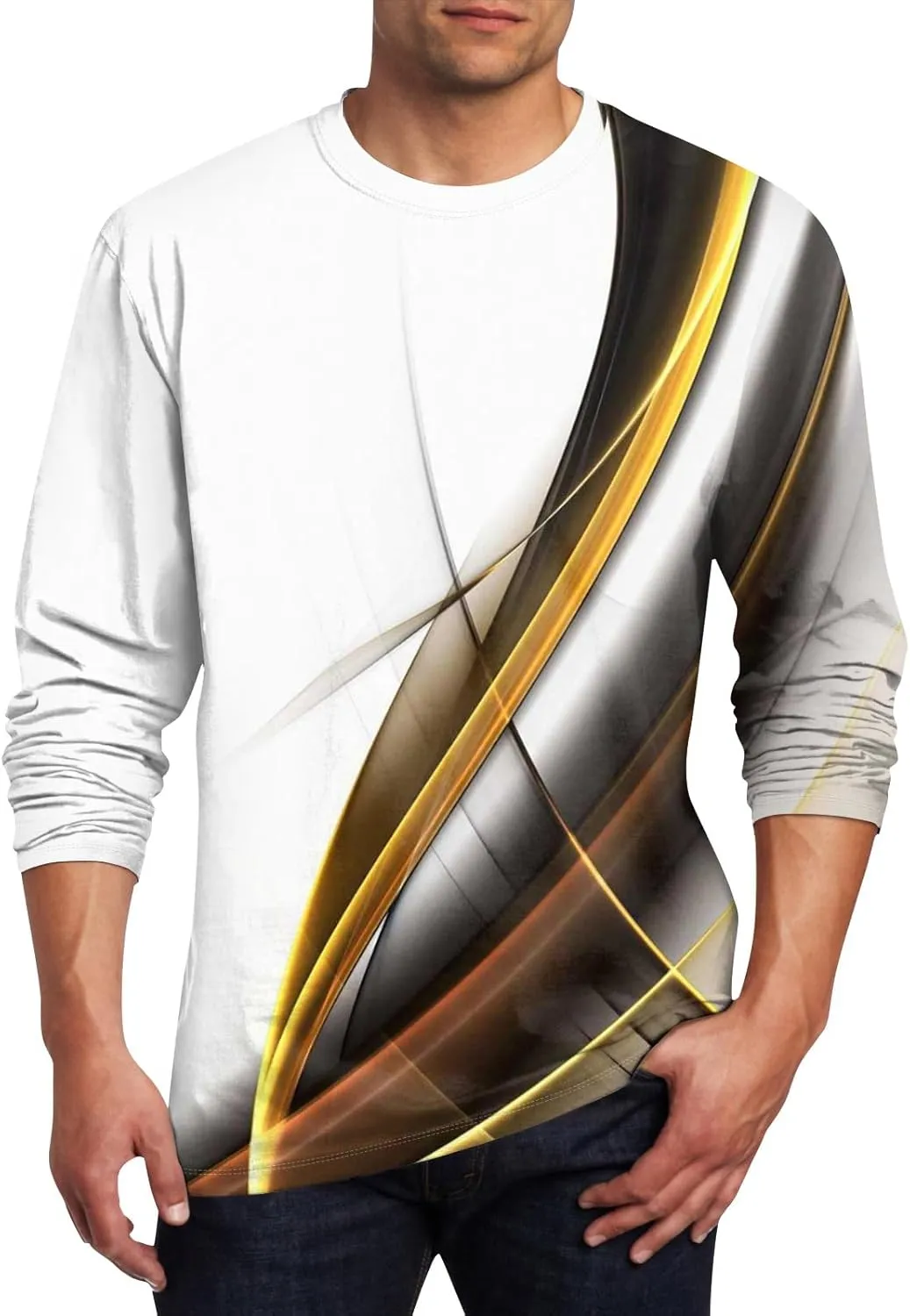 Mens Vintage Designer Raglan T-Shirt Short Sleeve Printed Summer Round Neck Top Casual Sweatshirt
