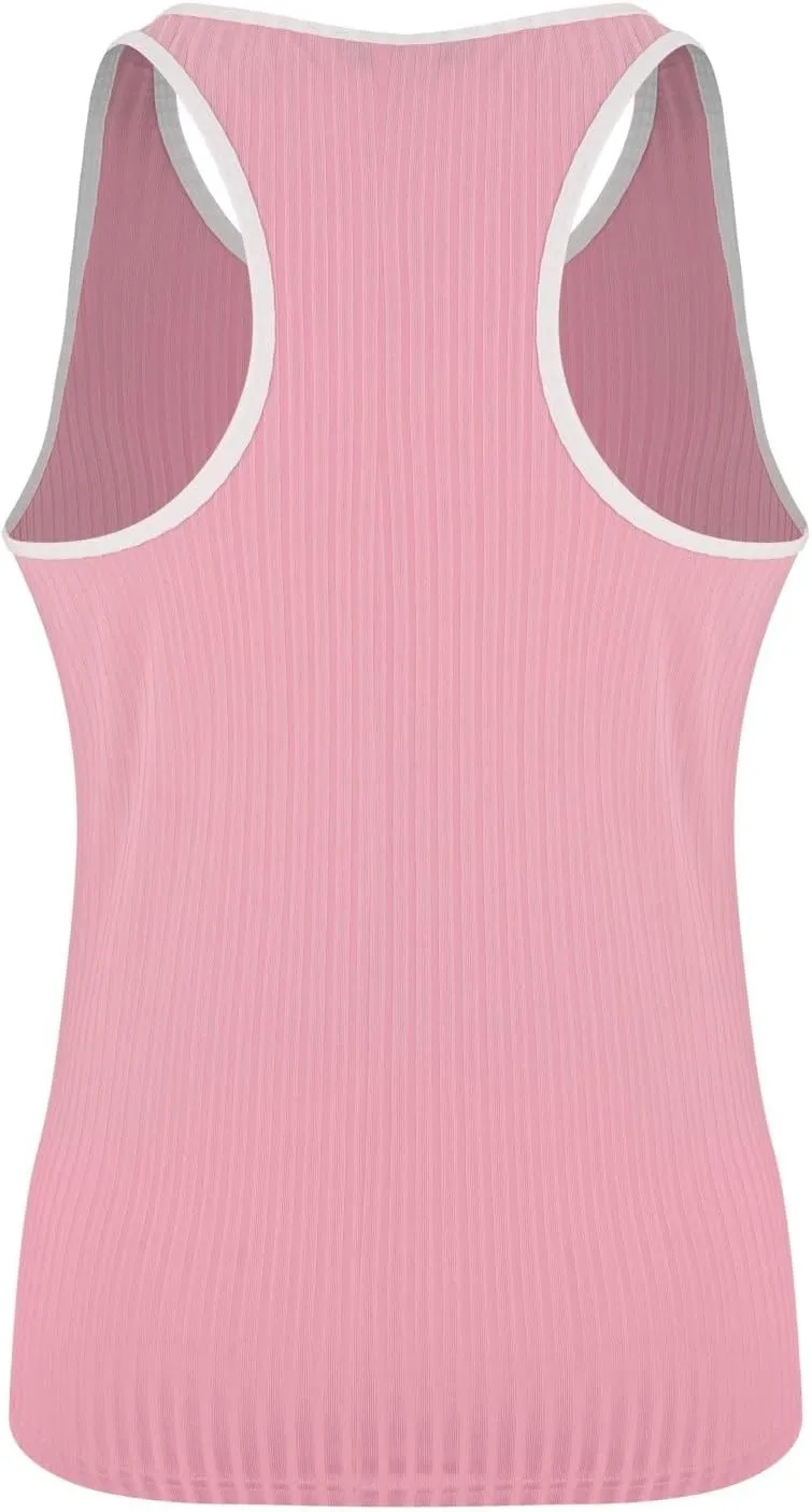 Mens Workout Tank Tops Ribbed Knit Sleeveless Gym Muscle Shirts Sport Fitness Training Active Tops Bodybuilding Tee