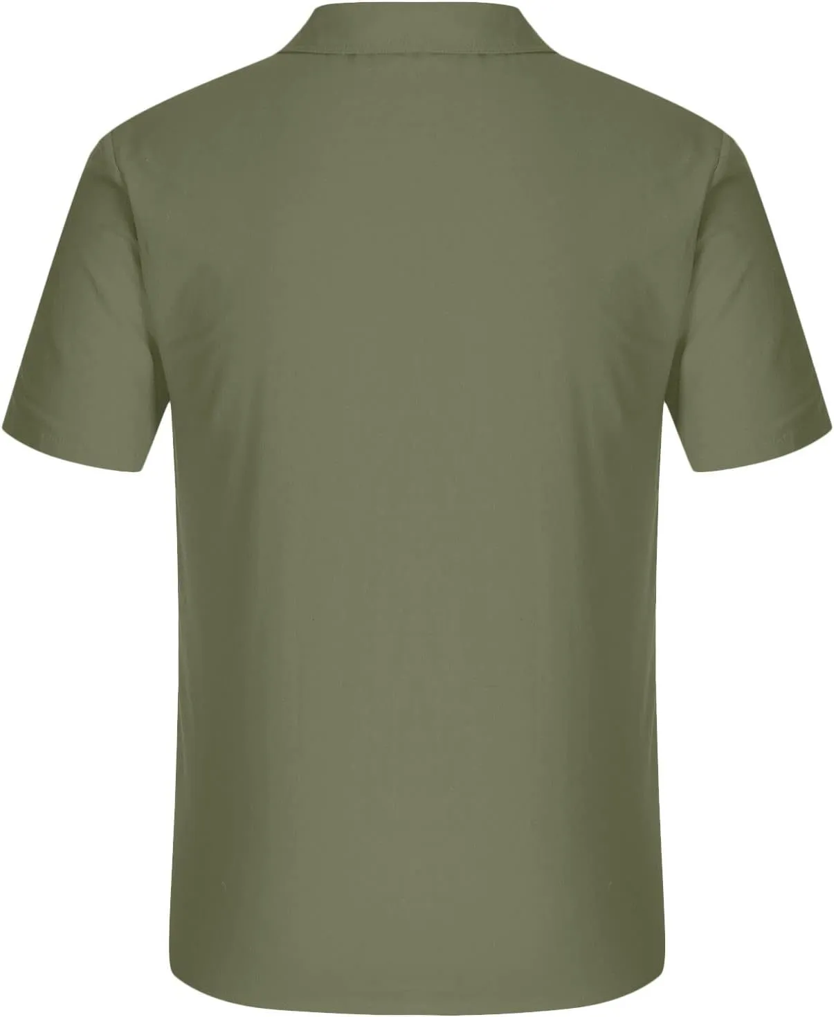 Oversized Tee Shirt Men 2024 Summer Short Sleeve Cotton Linen Button Down Shirts Casual Solid Beach Trendy Clothes
