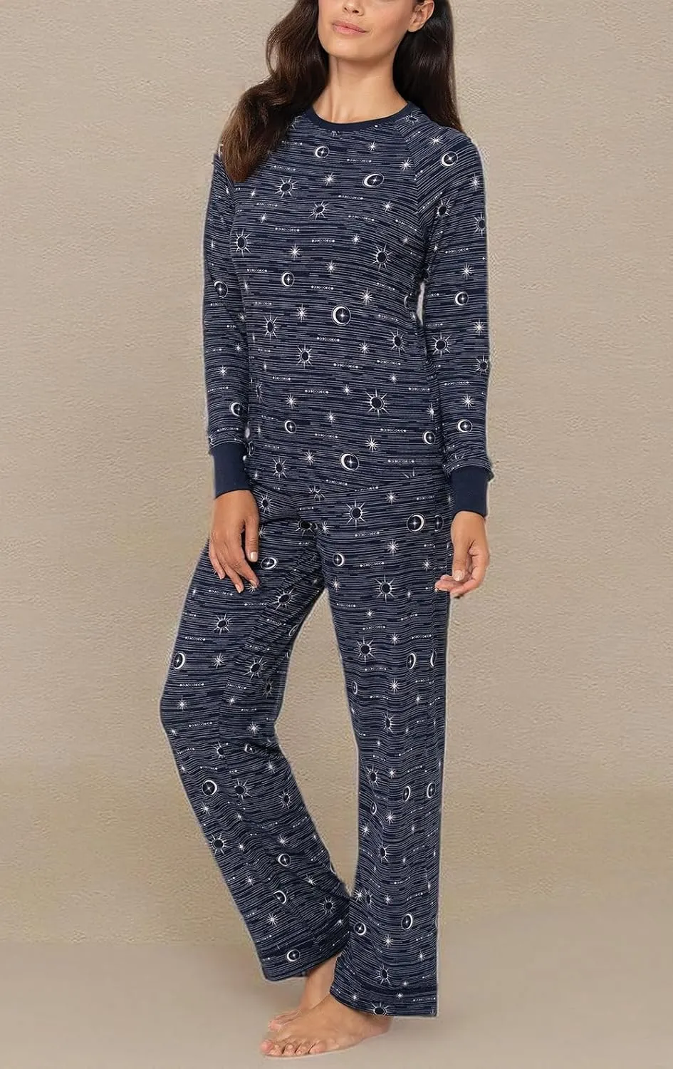 PajamaGram Womens Pajama Set - Women PJs, Ultra Soft, Printed