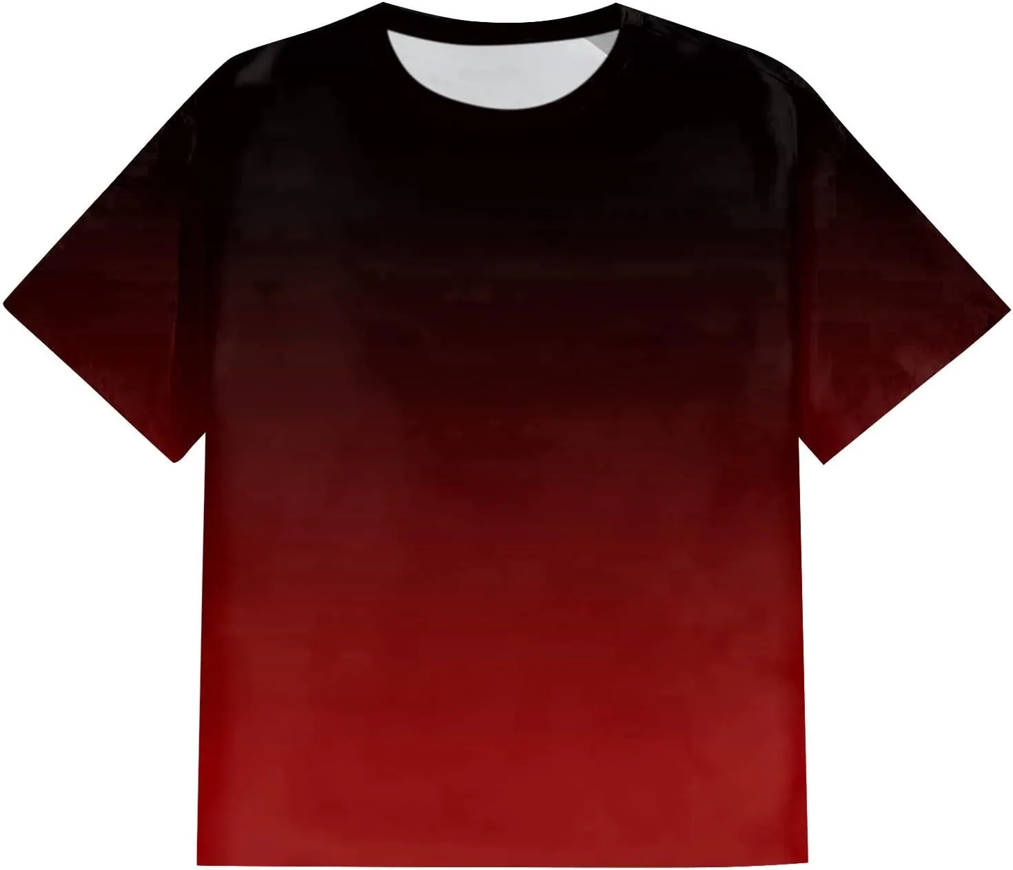 RTRDE Men's Gradient Color T Shirts Casual Fashion Tops Camisas Ropa Hombres Big and Tall T Shirt, XXL-7XL