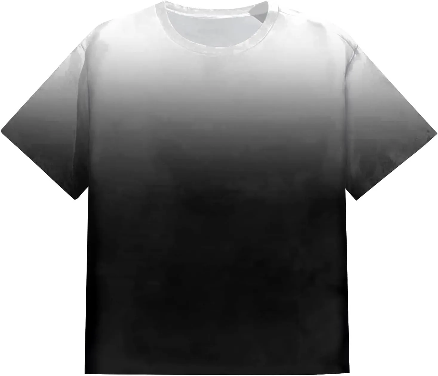 RTRDE Men's Gradient Color T Shirts Casual Fashion Tops Camisas Ropa Hombres Big and Tall T Shirt, XXL-7XL