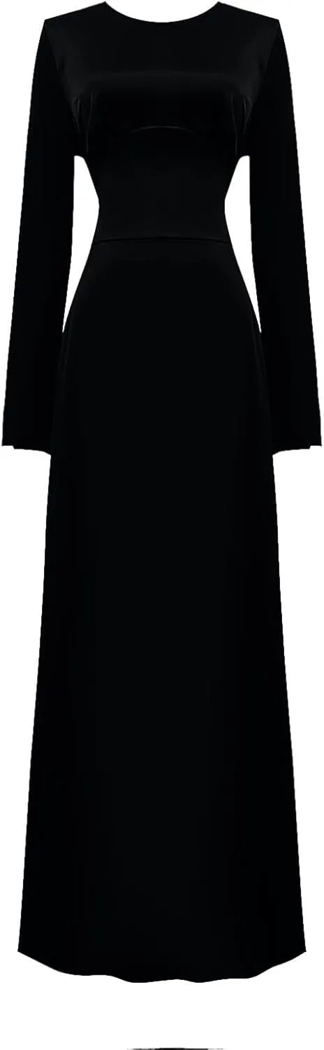 Satin Wedding Guest Dresses for Women Elegant Flared Sleeve Trendy Dress Infinity Fitted Outfits Comfy Suit Slimming