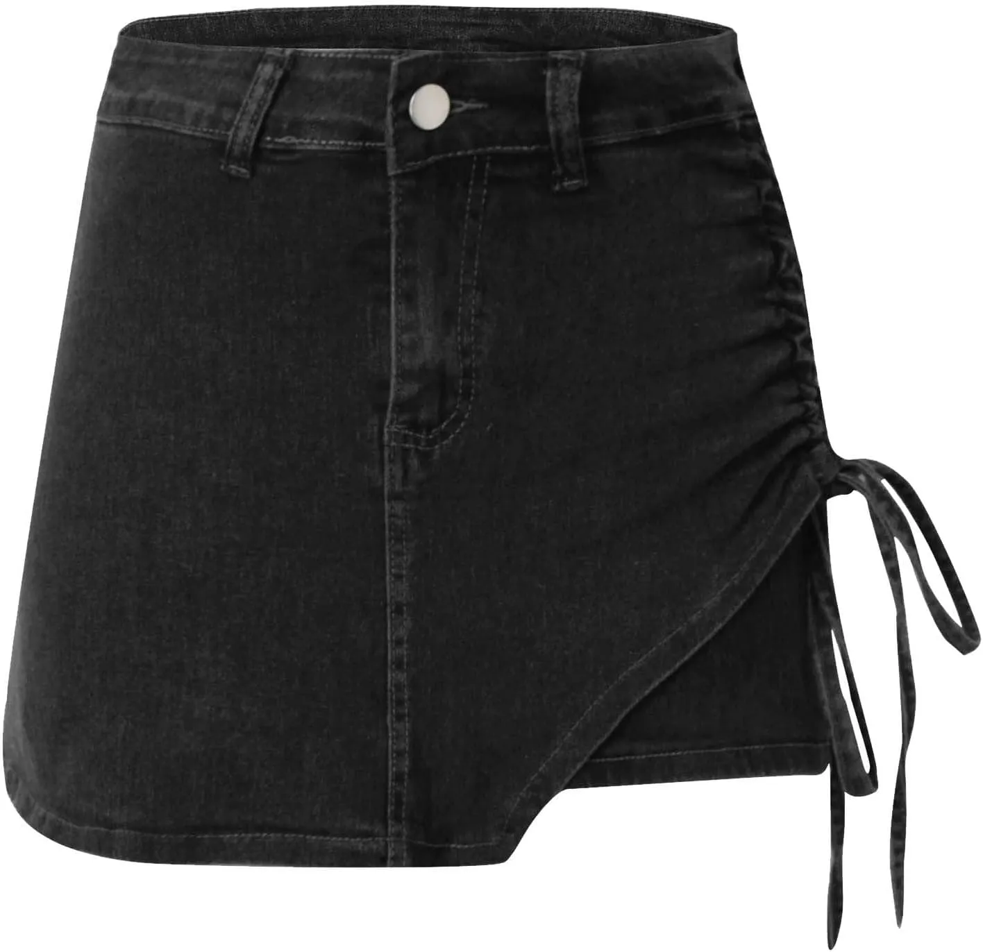 Skirts for Women Trendy Drawstring Casual Y2K Cargo Mini Cargo Skirt Jeans Skirt Modest Classy Denim Skirts