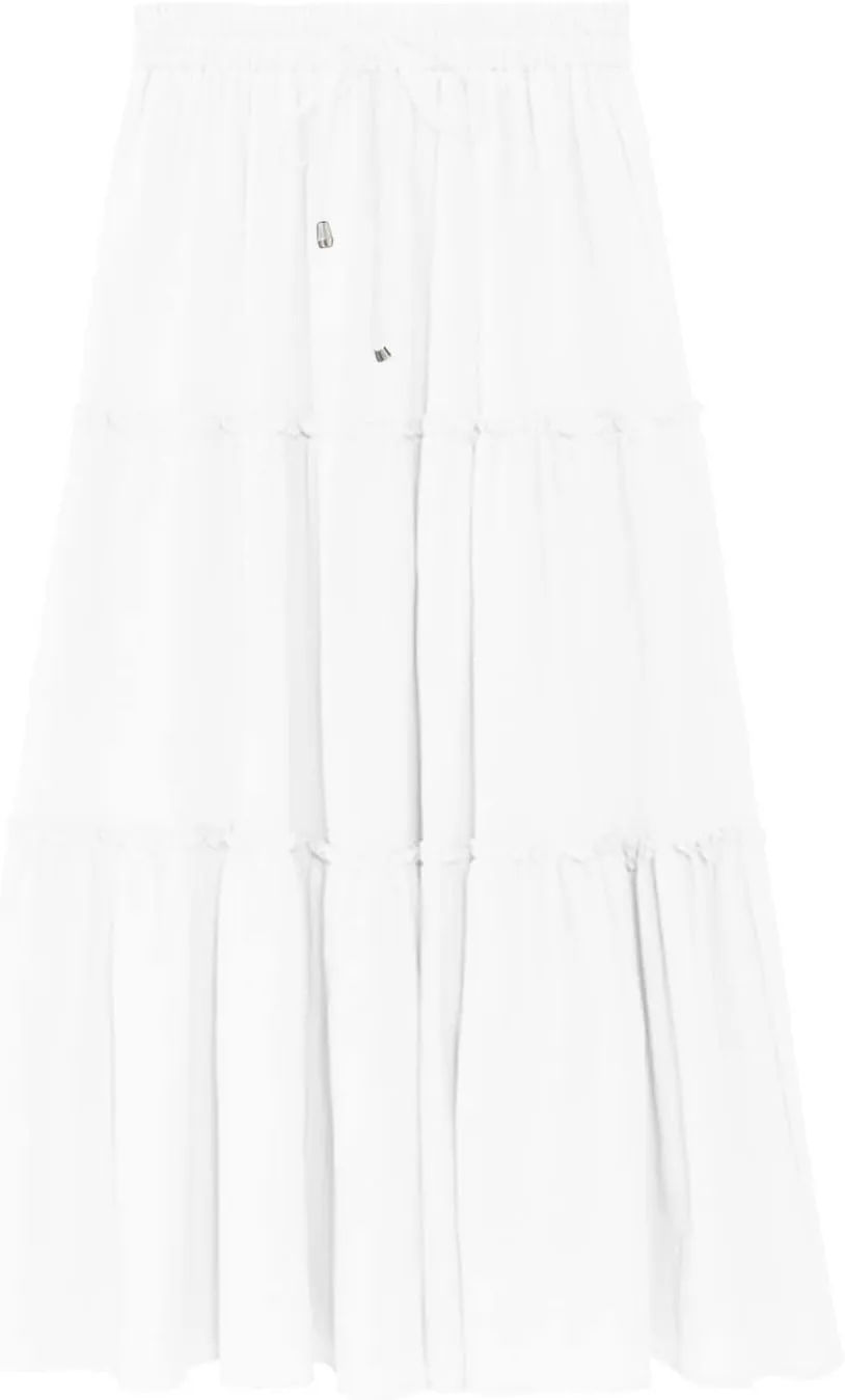 Skirts for Women Trendy Summer Maxi Skirt High Waisted A Line Long Tiered Casual Beach Skirts Boho Flowy Skirts