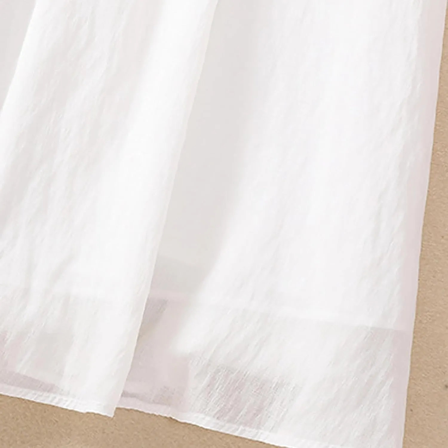 Summer Cotton Linen Skirts for Women Trendy A-Line Flowy Long Skirts Lace-Up Elastic Waist Beach Vacation Skirts