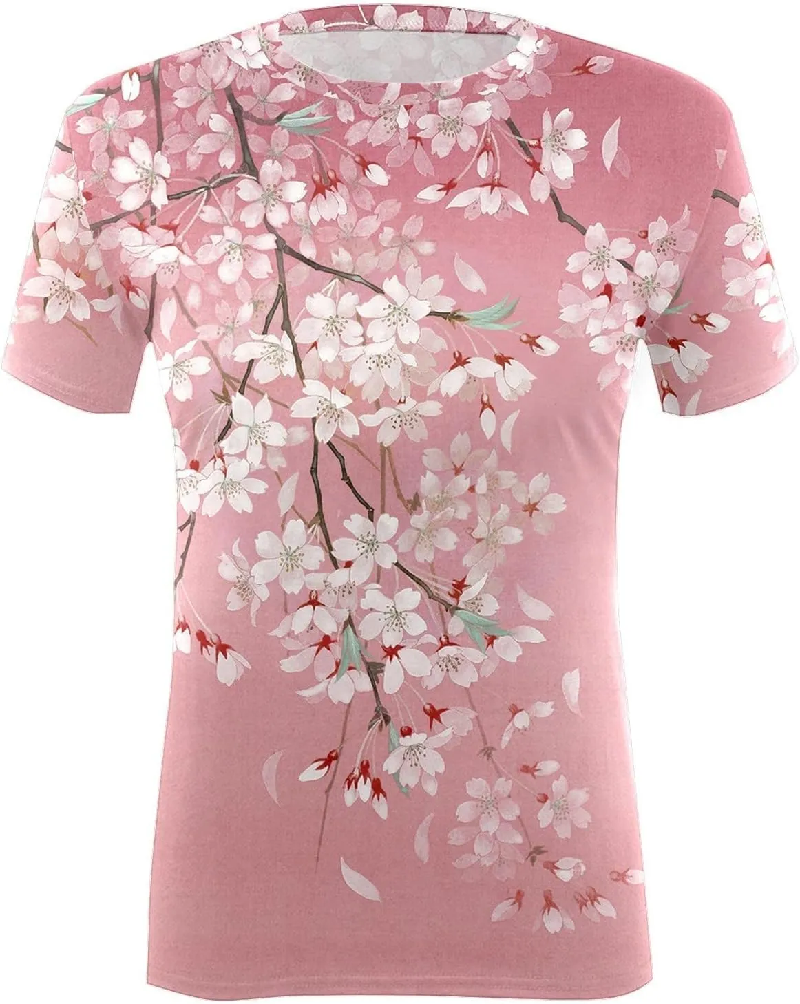 Summer Tops for Women 2025 Casual T-Shirts Shirts Graphic Tee Short Sleeve Top Floral Print Loose Top