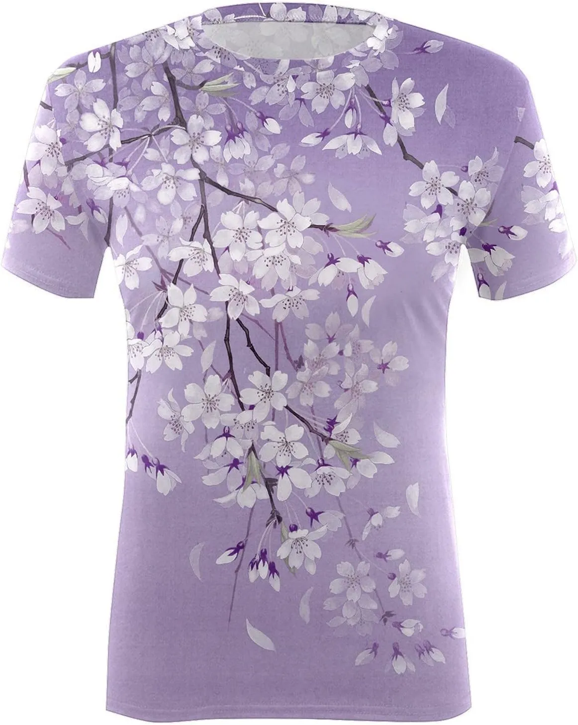 Summer Tops for Women 2025 Casual T-Shirts Shirts Graphic Tee Short Sleeve Top Floral Print Loose Top