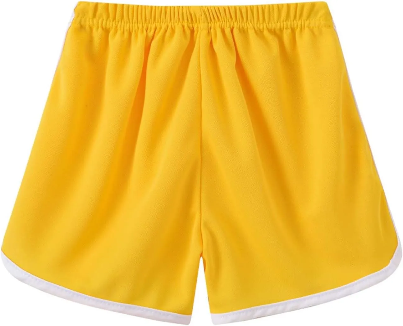 Toddler Girls Athletic Shorts 3 Pack Drawstring Kids Running Cycling Short Striped Cotton Soft Gym Sport