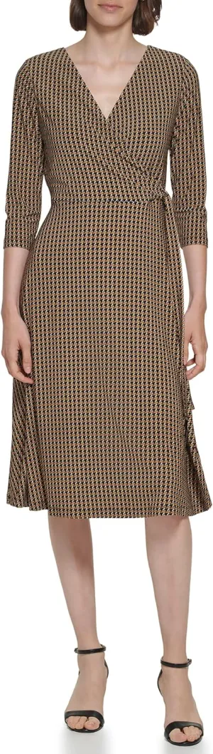 Tommy Hilfiger Women's Jersey Fit and Flare Midi Dress