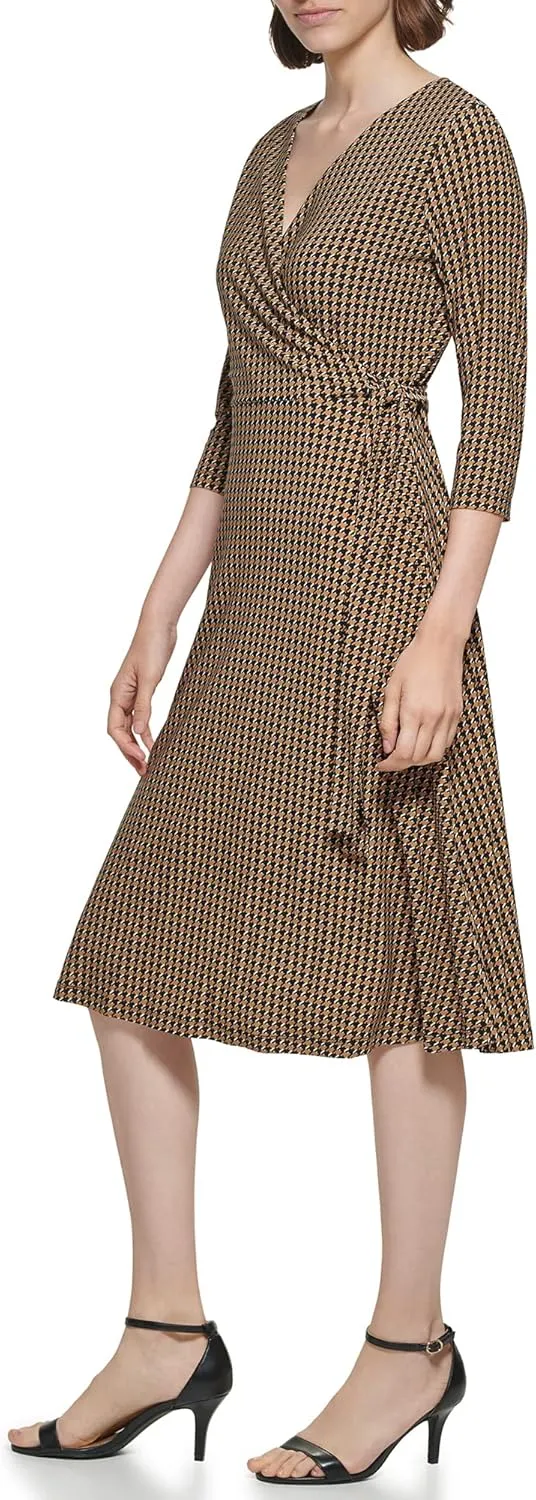 Tommy Hilfiger Women's Jersey Fit and Flare Midi Dress