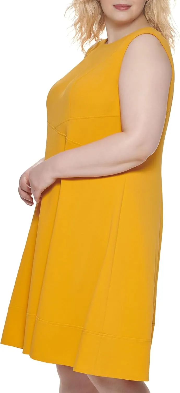 Tommy Hilfiger Women's Plus Size Fit and Flare Dress