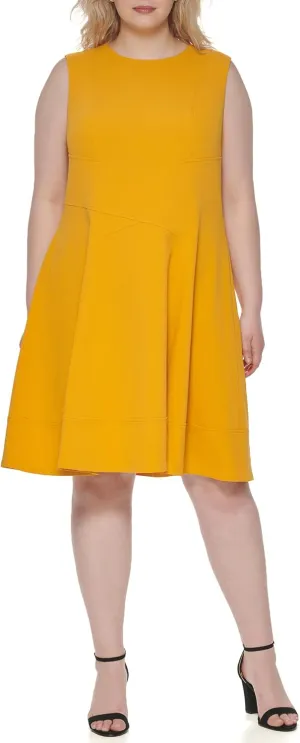 Tommy Hilfiger Women's Plus Size Fit and Flare Dress