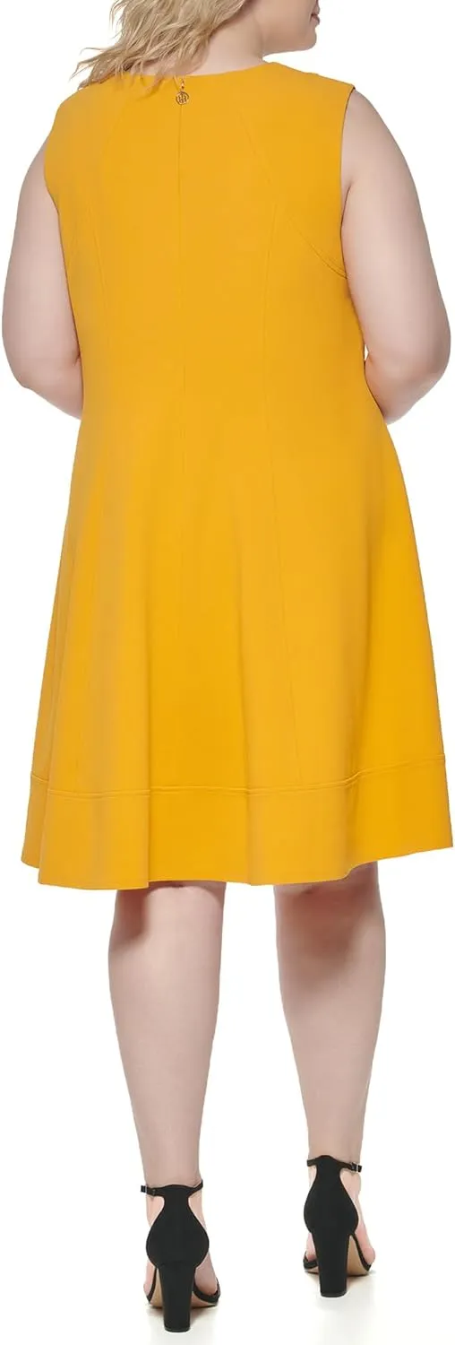 Tommy Hilfiger Women's Plus Size Fit and Flare Dress