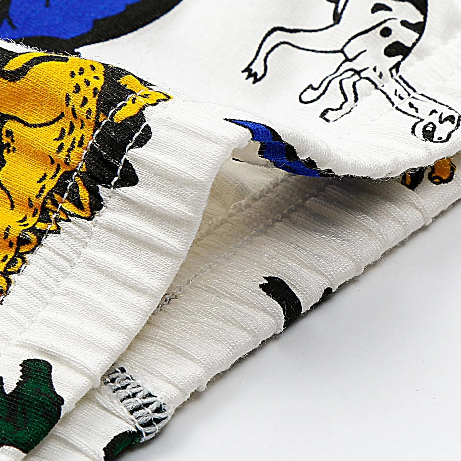Tphon Boys Boxer Briefs, Toddler Kids Soft Cotton Underwear 5 Pairs Little Big Boy Dinosaur Shark Shorts Set
