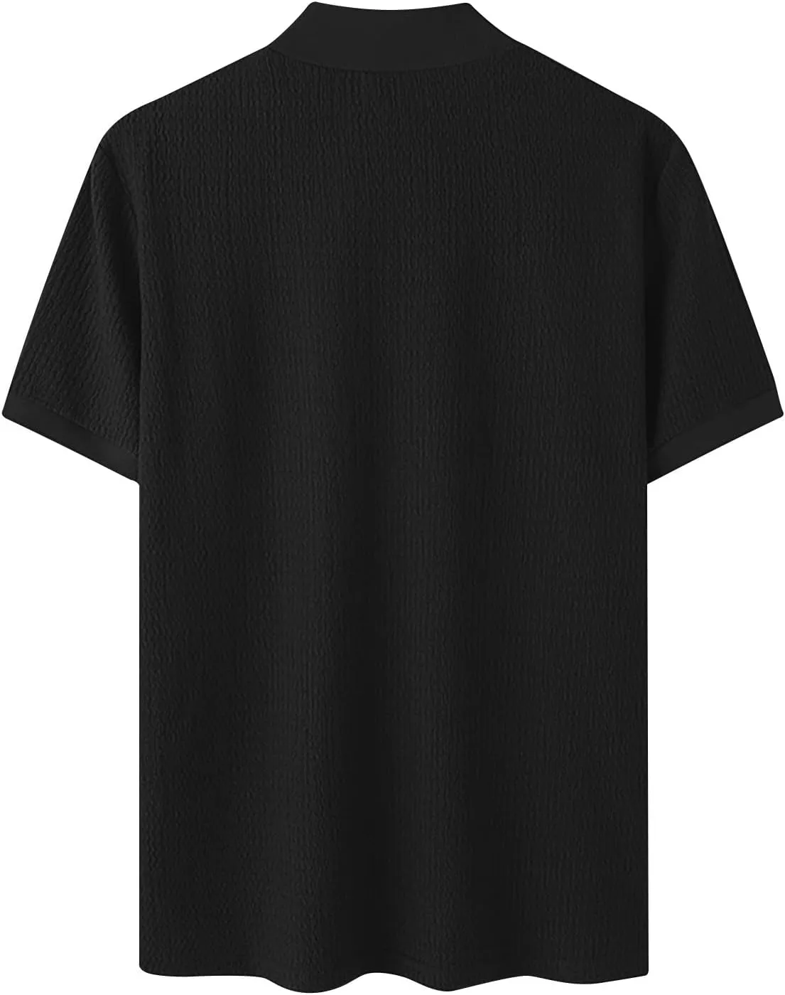 Uillui Short Sleeve Shirts Mens Mock Turtleneck Sweater Slim Fit Undershirt Casual Basic Tops Ribbed Knit Pullover Solid Tee