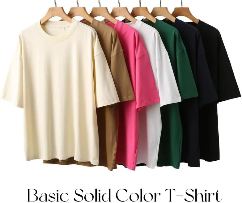 Unisex Cotton T-Shirt, Men's Short Sleeve Tees,Crewneck Cotton T-Shirts for Men Women