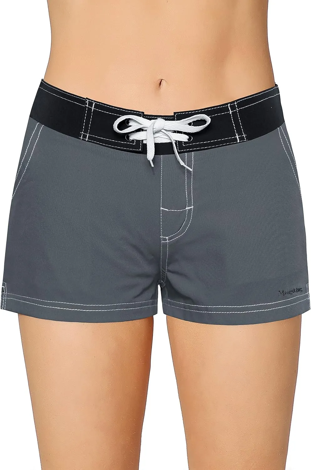 Women Quick Dry Swimwear Trunks Sports Board Shorts with Soft Briefs Inner Lining