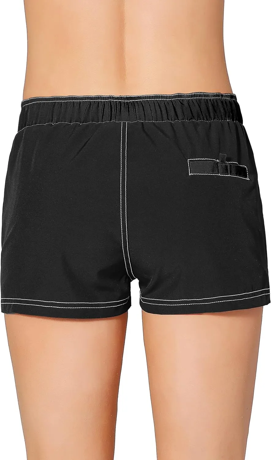 Women Quick Dry Swimwear Trunks Sports Board Shorts with Soft Briefs Inner Lining