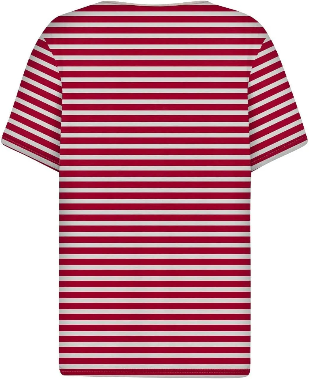 Women Striped Henley T Shirts Button V Neck Casual Summer Tops Comfy Fitted Tunics Short Sleeve Blouses 2025 New